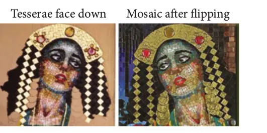 Indirect method mosaic art work