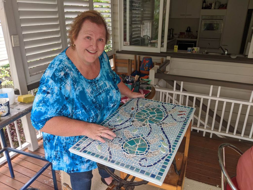 mosaic coffee table