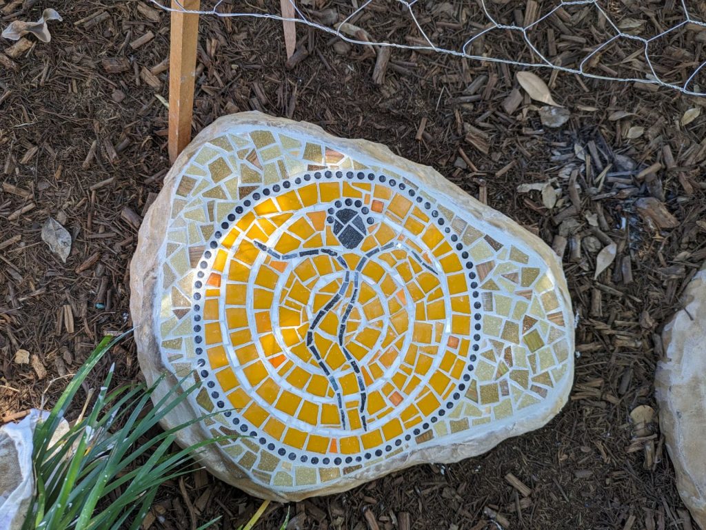 one of 4 indigenous designs mosaiced